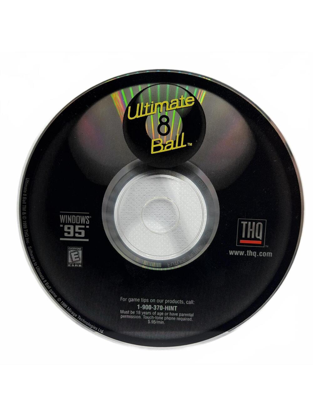 Ultimate 8 Ball (1999) THQ - PC CD-ROM Video Game ** Disc Only **